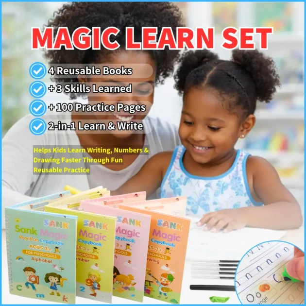 Magic Practice Copybook 4-Book Set