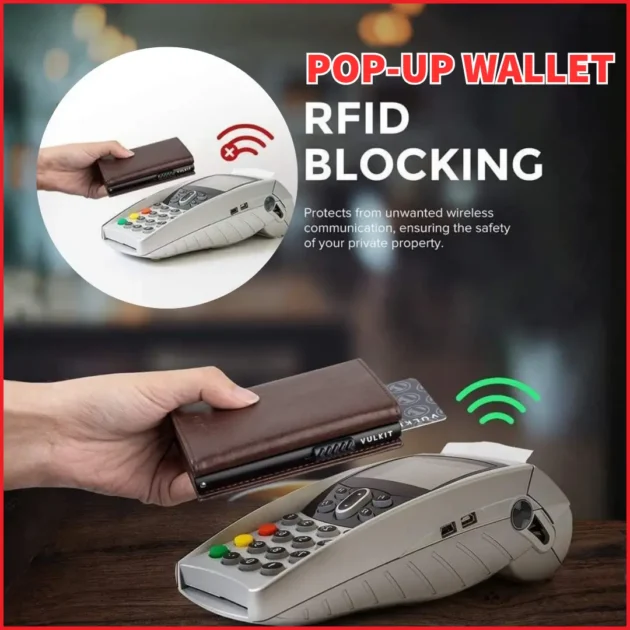 Carbon Fiber Pop-Up Wallet with RFID Protection